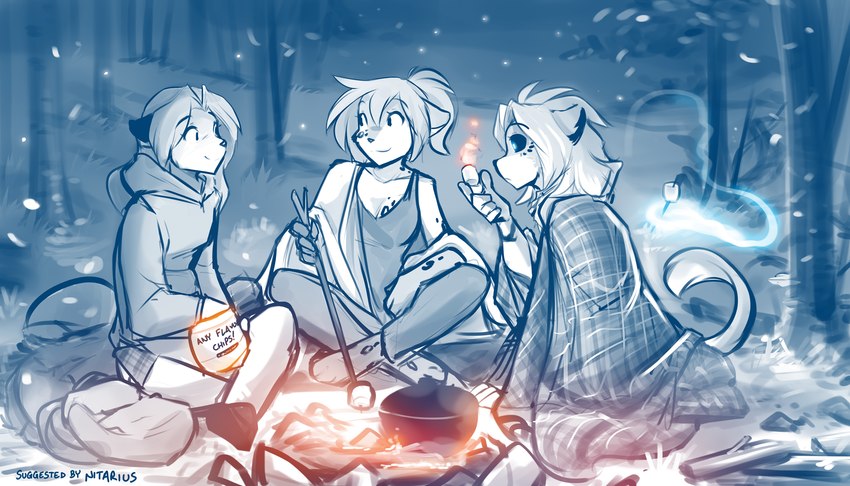 kathrin vaughan, laura, and willow wisp (twokinds) created by tom fischbach