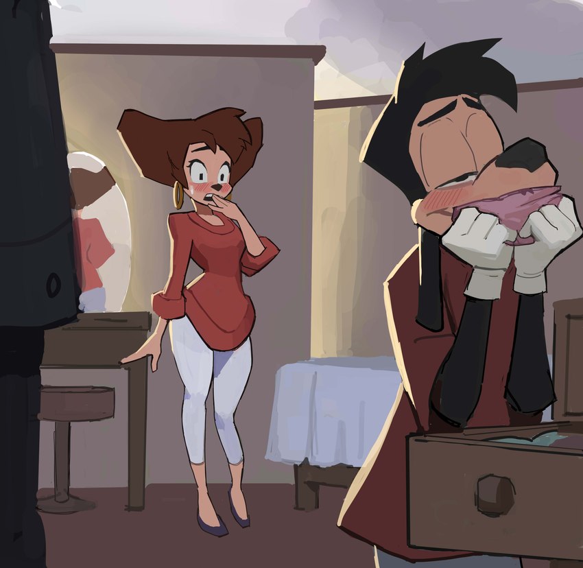 max goof and peg pete (goof troop and etc) created by amugea