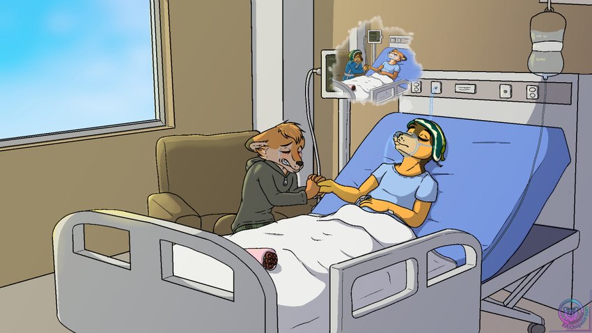 anesthesia anthro bed cardiac_monitor defibrillator duo emt female furniture hospital hospital_bed hospital_gown laughing_gas life_support male male/female mask medical medical_instrument oxygen_mask scientific_instrument sedated sedative ventilator lionsgate rock_dog bodi_(rock_dog) darma_(rock_dog) khampa_(rock_dog) canid canine canis domestic_dog fox livestock_guardian_dog mammal molosser mountain_dog pastoral_dog tibetan_mountain_dog 16:9 story widescreen