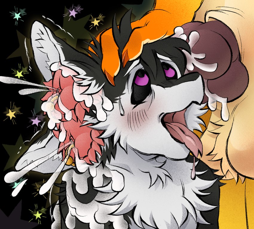 2_penises 4_ears ahegao all_the_way_through animal_genitalia animal_penis anthro ball_tuft balls big_penis black_background black_body black_feathers black_fur black_hair black_sclera blush blush_lines bodily_fluids brown_penis cheek_tuft chest_tuft claws countershade_face countershade_fur countershade_torso countershading cum cum_in_ear cum_inside cum_on_penis cum_string cum_through diphallism dominant dominant_male double_ear_penetration dripping duo ear_penetration ear_play ear_threading equine_genitalia equine_penis erection excessive_cum excessive_genital_fluids eye_roll faceless_character faceless_male facial_tuft feathers finger_claws fingers flared_penis fluffy fluffy_ears forked_tongue fucked_silly fur genital_fluids genital_piercing genitals gold_(metal) gold_piercing hair hand_on_head head_grab huge_penis hybrid_genitalia hybrid_penis in_one_ear_and_out_the_other knot leaking_cum looking_pleasured male male/male male_focus male_penetrated male_penetrating male_penetrating_male messy motion_lines multi_ear multi_genitalia multi_penetration multi_penis multiple_ear_penetration nude open_mouth penetration penile penile_penetration penis penis_piercing piercing pink_mouth pink_penis pink_tongue purple_eyes saliva saliva_drip saliva_string sex sheath simple_background solo_focus sparkles sparkling_background sparks spiked_penis spikes spikes_(anatomy) standing star threaded_by_penis tongue tongue_out tuft tufted_ears tufted_fur twitching unusual_penetration urethra vertical_diphallism white_body white_feathers white_fur yellow_body yellow_fur kotobulka capcom monster_hunter darkke_(darkkedusk) fyr_(fenrir784) avali avian bird flying_wyvern nargacuga colored digital_media_(artwork) hi_res herm_(lore) intersex_(lore) maleherm_(lore)