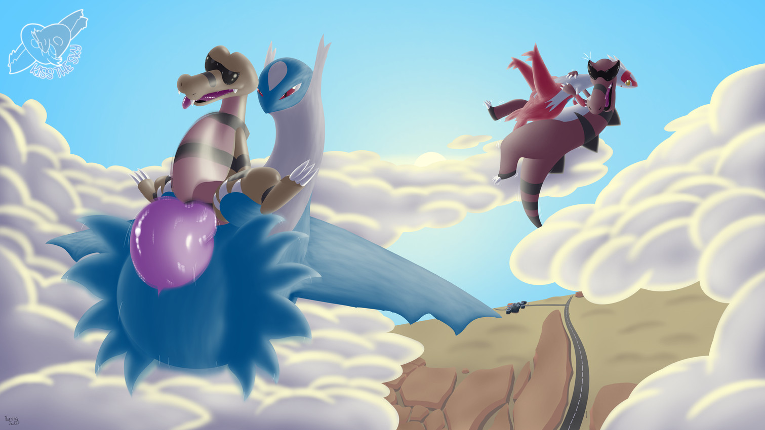 abdominal_bulge ahegao animal_genitalia animal_penis big_penis erection female feral flying flying_sex genitals huge_penis larger_male looking_pleasured male male/female male/male open_mouth pectoral_bulge penetration penis ridiculous_fit sex size_difference smaller_female tongue tongue_out burningjackal nintendo pokemon generation_3_pokemon generation_5_pokemon krokorok krookodile latias latios legendary_pokemon pokemon_(species) absurd_res hi_res