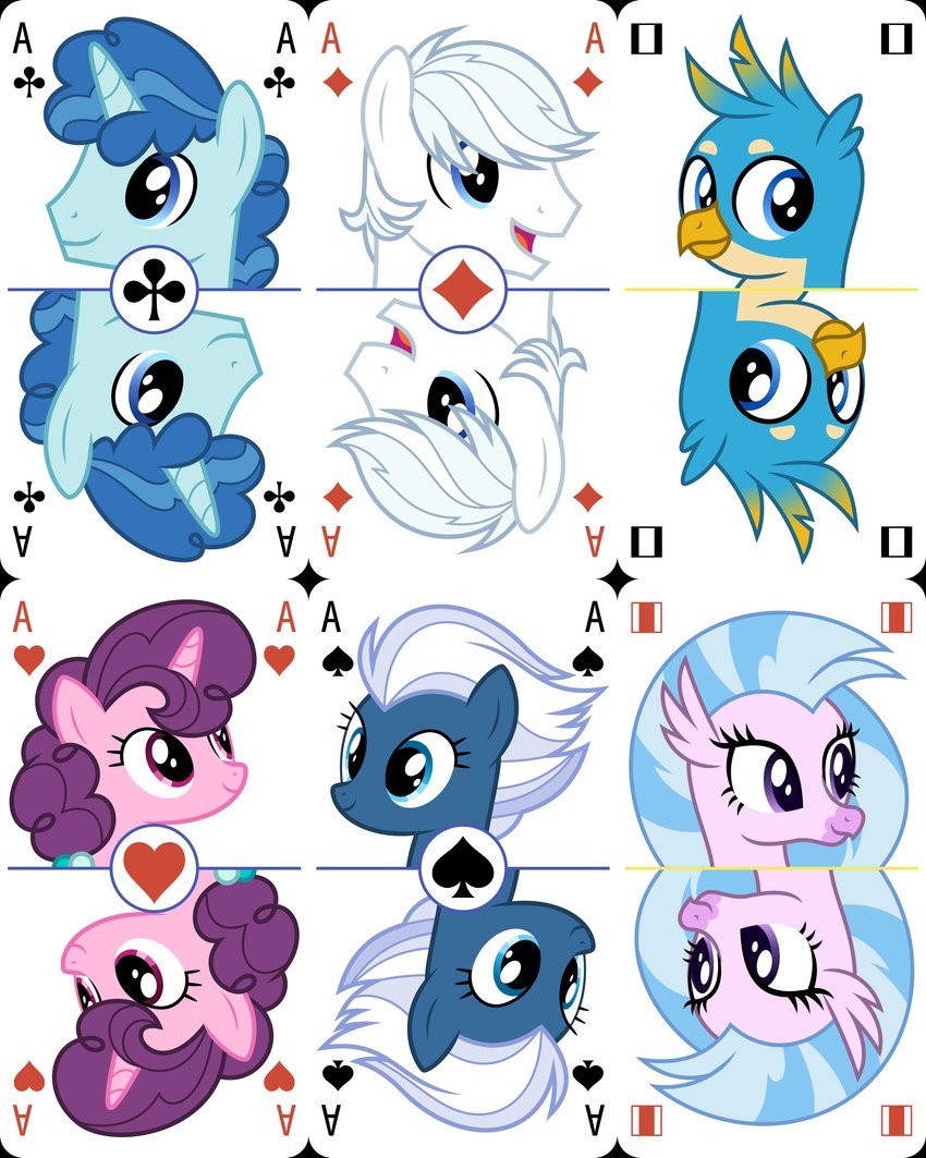 double diamond, night glider, silverstream, party favor, sugar belle, and etc (friendship is magic and etc) created by parclytaxel