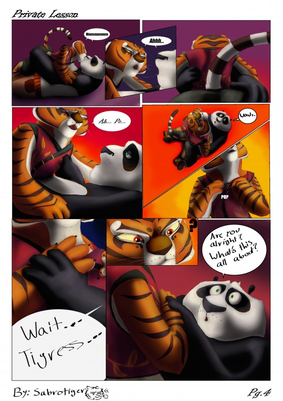 master po ping and master tigress (kung fu panda and etc) created by sabrotiger
