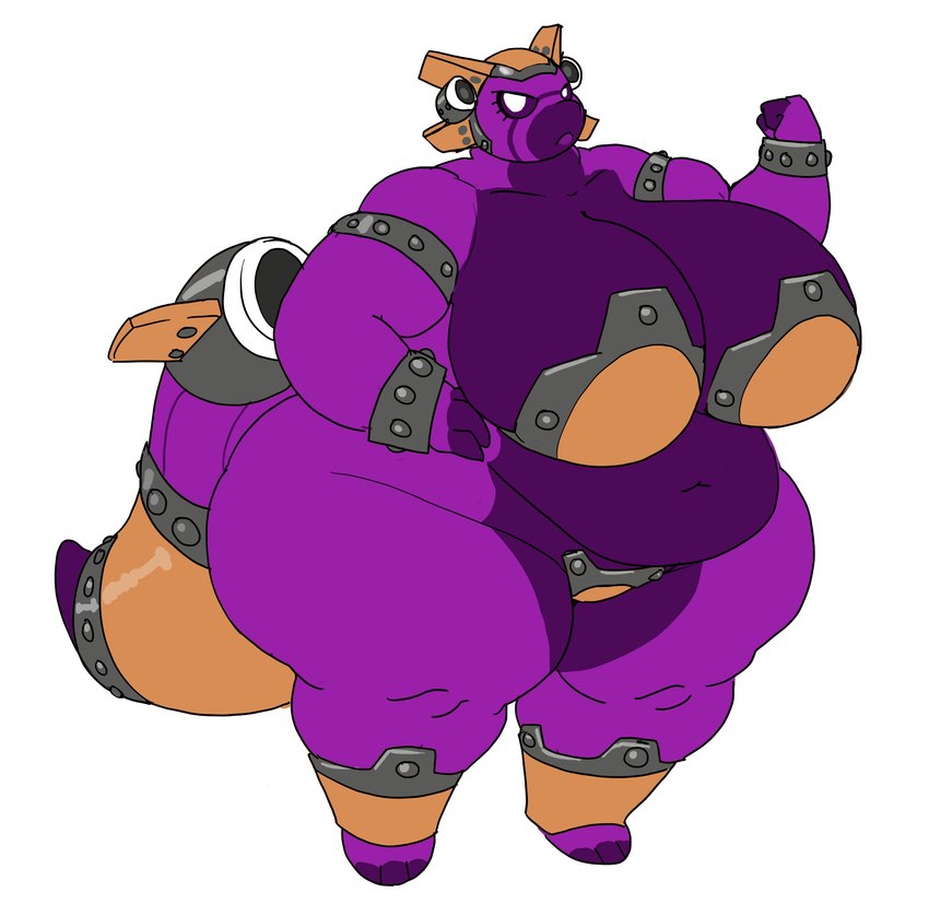 aircraft airship anthro armband armor belly big_belly big_breasts big_butt bikini_armor bloon breasts butt clothed clothing female flexing furgonomics huge_butt looking_at_viewer machine obese obese_anthro obese_female overweight overweight_anthro overweight_female partially_clothed purple_body purple_skin simple_background solo thick_thighs turbine unconvincing_armor vehicle white_eyes wide_hips vdisco bloons_tower_defense ninja_kiwi big_airship_of_doom foba_the_large_(vdisco) aircraft_humanoid living_aircraft living_machine living_vehicle 2021 absurd_res digital_media_(artwork) hi_res