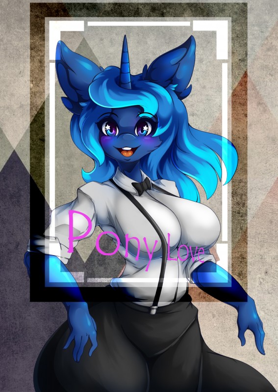 anthro big_breasts breasts clothing cosplay female horn looking_at_viewer open_mouth princess royalty smile solo starry_eyes azura_inalis friendship_is_magic hasbro my_little_pony plastic_love real_world mariya_takeuchi princess_luna_(mlp) 2019 absurd_res hi_res meme redraw