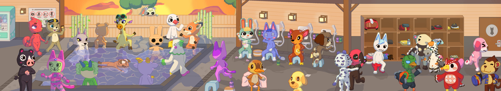 absolutely_everyone animal_genitalia anthro anus arm_on_knee armor backpack backsack ball_fondling balls bamboo bathing beak bear_tail beaver_tail being_watched belly bent_over beverage big_ears big_eyes big_head black_body black_ear_tips black_ears black_eyes black_nose black_tail blonde_hair blue_body blue_ears blue_eyes blue_eyeshadow blue_fur blue_hair blue_horn blue_inner_ear blue_markings blue_spots blush blush_stickers bodily_fluids bottle bow_ribbon brown_body brown_ears brown_eyes brown_fur brown_hair brown_hooves brown_markings brown_nose brown_spots brown_tail bucket butt butt_heart casual_exposure casual_nudity cat_smile choker clitoral_hood clothing container countershading curled_tail dipstick_ears dipstick_tail door drain dripping drying ear_markings ejaculation electronics embarrassed empty_eyes erection eyebrows eyelashes eyes_closed eyeshadow eyewear eyewear_on_head feathers featureless_chest female fence flat_chested floating_on_water fluffy fluffy_tail folded_clothing fondling freckles frill_(anatomy) front_view fully_sheathed fur gender_symbol genital_fluids genital_slit genitals gesture glasses glasses_on_head glistening glistening_body gloves_(marking) green_body green_frill green_markings green_scales grey_body grey_fur grey_markings grey_pawpads grey_tail group hair hand_behind_head hand_holding hand_on_face hand_on_hip hat head_tuft headgear headwear helmet holding_beverage holding_object holding_phone hooves horn hot_spring innie_vulva jacket jewelry kissing kneeling lamp large_group lcd leg_markings leopard_spots lipsticking locker_room looking_at_another looking_at_genitalia looking_at_penis looking_back looking_over_fence machine makeup male markings mascara masturbation mirror multicolored_ears multicolored_eyewear multicolored_sunglasses necklace noseless nude null omorashi one_eye_closed onsen open_mouth orange_beak orange_body orange_ears orange_fur orange_hair orange_hooves orange_inner_ear orange_legs orange_nose orange_snout paintbrush_tail partially_submerged pawpads peeping penis penis_tip phone piercing pillar pink_body pink_cheeks pink_fur pink_hooves pink_inner_ear pink_markings pink_pawpads pink_snout pink_tail pink_vulva plant potty_dance pubes public_masturbation purple_body purple_ears purple_fur purple_inner_ear purple_markings purple_pawpads purple_spots purple_tail raised_hand rear_view red_beak red_body red_feathers red_fur red_legs red_scales red_tail rock running scales screen screen_face screw scut_tail shampoo_bottle sheath shelf short_tail shower showering sign sitting smile soap socks_(marking) speaker spots spotted_markings spread_legs spreading standing steam stripes suds sunglasses sunglasses_on_head sunset swimming_pool symbol tail tail_feathers tail_markings taking_picture taking_selfie talking_to_another tan_belly tan_body tan_butt tan_ears tan_face tan_fur tan_inner_ear tan_markings tan_muzzle tattoo topwear towel translucent translucent_body tree tuft undressing undressing_another vaginal_fluids vaginal_squirting vending_machine voyeur vulva walking washcloth water water_bottle waving wet wet_floor white_belly white_body white_countershading white_face white_feathers white_inner_ear white_markings wings wink womb_tattoo worried yellow_beak yellow_body yellow_fur yellow_hooves yellow_horn yellow_legs yellow_markings yellow_sclera yellow_snout yellow_spots yellow_tail pixel_vibri animal_crossing mythology nintendo agnes_(animal_crossing) antonio_(animal_crossing) beau_(animal_crossing) bianca_(animal_crossing) bob_(animal_crossing) c.j._(animal_crossing) celeste_(animal_crossing) celia_(animal_crossing) cherry_(animal_crossing) coco_(animal_crossing) cookie_(animal_crossing) digby_(animal_crossing) drago_(animal_crossing) fang_(animal_crossing) fauna_(animal_crossing) flick_(animal_crossing) goldie_(animal_crossing) gracie_(animal_crossing) kid_cat_(animal_crossing) kidd_(animal_crossing) maple_(animal_crossing) marshal_(animal_crossing) melba_(animal_crossing) meow_(animal_crossing) molly_(animal_crossing) piper_(animal_crossing) porter_(animal_crossing) rosie_(animal_crossing) sasha_(animal_crossing) savannah_(animal_crossing) sprocket_(animal_crossing) anatid anseriform anteater avian bear bird bovid canid canine canis caprine deer domestic_cat domestic_dog domestic_pig dragon duck equid equine felid feline felis giraffe giraffid goat haplorhine koala lagomorph leporid lizard mammal marsupial monkey mythological_creature mythological_scalie owl pantherine pilosan primate rabbit reptile robot scalie suid suine sus_(pig) vombatiform wolf xenarthran zebra 2025 absurd_res aliasing digital_media_(artwork) hi_res long_image wide_image trans_(lore) trans_woman_(lore)