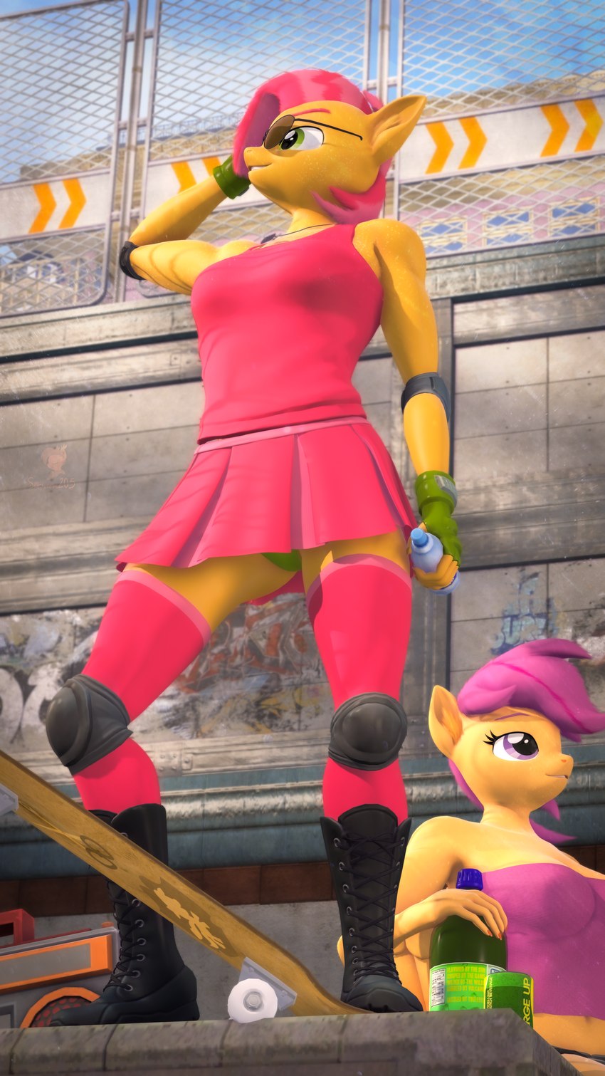 babs seed and scootaloo (friendship is magic and etc) created by silkworm205