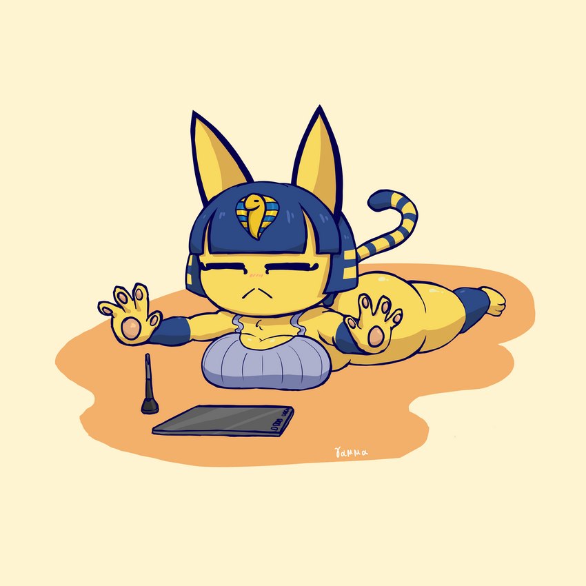 ankha (animal crossing and etc) created by gammainks