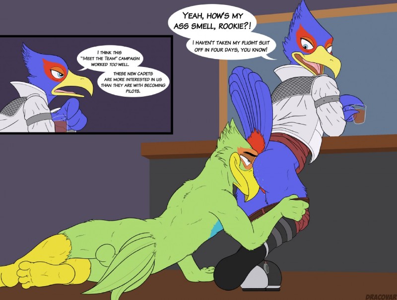 falco lombardi and sparkx (nintendo and etc) created by dracovar valeford