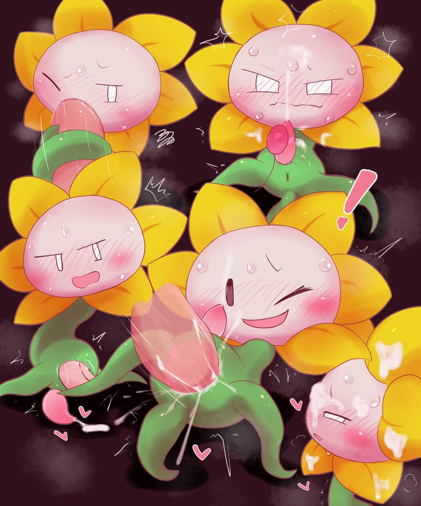 flowey the flower (undertale (series) and etc) created by badwingm