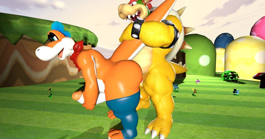 anal anal_penetration anthro balls duo erection genitals humanoid_genitalia humanoid_penis male male/male male_penetrated male_penetrating male_penetrating_male nude outside_sex penetration penis sex tail miguel_the_divine_dragon mario_bros nintendo super_mario_3d_world bowser plessie dinosaur koopa marine plesiosaur prehistoric_species reptile scalie 2025 256:135 3d_(artwork) digital_media_(artwork) hi_res source_filmmaker_(artwork)