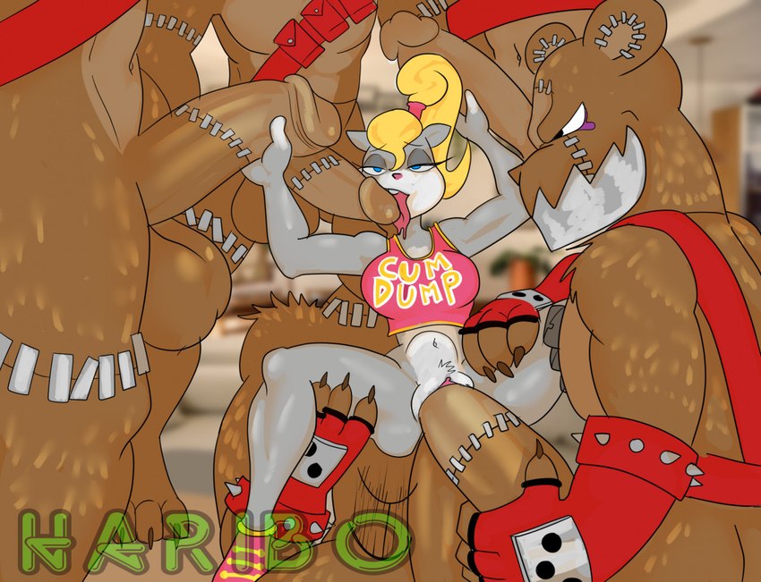 3_toes 4_fingers abdominal_bulge abs ahegao anal anal_penetration anthro anthro_on_anthro anthro_penetrated anthro_penetrating anthro_penetrating_anthro arm_tuft armwear balls bandolier big_balls big_breasts big_butt big_penis blonde_hair blue_eyes blurred_background bodily_fluids bottomless breasts brown_body brown_fur brown_penis buckteeth bulge butt chair claws clitoris clothed clothing crotch_tuft curvy_figure detailed_background dominant dominant_male double_penetration drooling erection faceless_character feet fellatio fellatio_while_penetrated female female_penetrated fingerless_gloves fingers footwear fur furniture genitals glistening glistening_balls glistening_body glistening_fur glistening_genitalia glistening_legs glistening_penis glistening_pussy gloves grey_body grey_fur group group_sex hair half-closed_eyes hand_on_penis handjob handjob_while_penetrated handwear holding_another holding_leg holding_penis hourglass_figure huge_balls huge_penis humanoid_genitalia humanoid_penis inside larger_male licking long_hair looking_at_viewer looking_pleasured lying male male/female male_penetrating male_penetrating_female metal metal_jaw multicolored_body multicolored_fur muscular muscular_anthro muscular_male narrowed_eyes navel on_back on_bottom on_top open_mouth open_smile oral oral_while_penetrated partially_clothed penetration penile penile_penetration penis penis_in_ass penis_in_pussy penis_lick pink_nose pink_pussy pink_tongue plant plump_labia plushie ponytail pussy saliva saliva_on_tongue saliva_string seductive sex shelf shirt shoes shoulder_tuft sitting sixsome size_difference smaller_female smile spiked_gloves spikes spread_legs spreading standing stitch_(sewing) submissive submissive_female tank_top teddy_bear teeth text text_on_clothing text_on_shirt text_on_tank_top text_on_topwear thick_thighs toes tongue tongue_on_penis tongue_out topwear tuft vaginal vaginal_penetration white_body white_fur white_pussy wide_hips haribo-arts conker's_bad_fur_day rareware berri animate_inanimate bear chipmunk ground_squirrel living_plushie mammal rodent sciurid tediz tree_squirrel 2022 english_text shaded signature