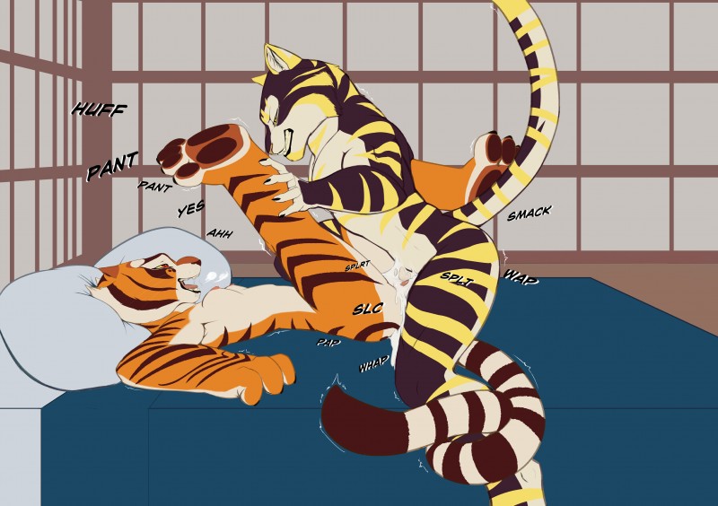 master tigress and sulfer (kung fu panda and etc) created by sabrotiger