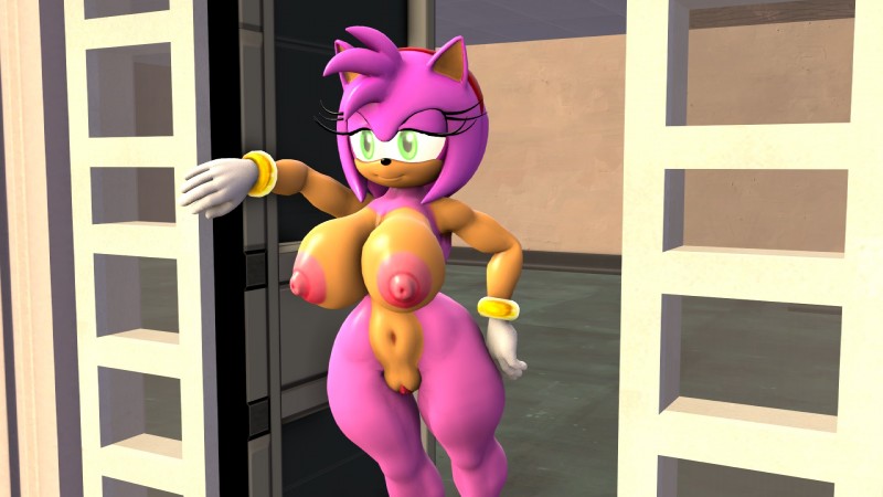 anthro anthrofied areola big_breasts breasts erect_nipples female genitals navel nipples nude pussy solo thick_thighs wide_hipped_female wide_hips kabalmystic_(artist) lowkeydiag sega sonic_the_hedgehog_(series) amy_rose eulipotyphlan hedgehog mammal 16:9 2017 3d_(artwork) digital_media_(artwork) hi_res widescreen