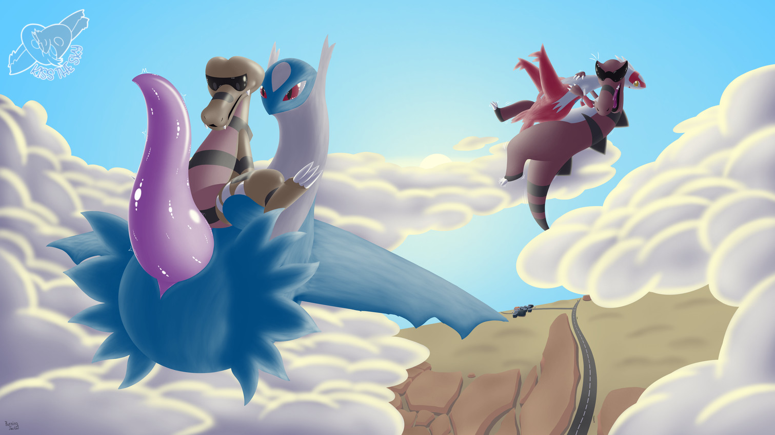 animal_genitalia animal_penis big_penis duo erection female feral flying genitals huge_penis imminent_sex larger_male male male/female penis presenting presenting_penis size_difference smaller_female burningjackal nintendo pokemon generation_3_pokemon generation_5_pokemon krokorok krookodile latias latios legendary_pokemon pokemon_(species) absurd_res hi_res