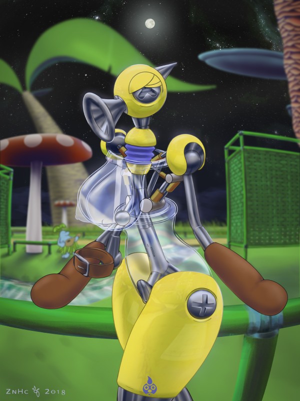 big_breasts breasts detailed_background female genitals isle_delfino looking_at_viewer machine nipples not_furry nude pianta_village pose pussy solo znhc mario_bros nintendo super_mario_sunshine f.l.u.d.d. android humanoid pianta robot 2018 3:4 absurd_res digital_media_(artwork) hi_res pinup