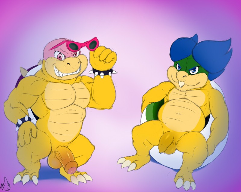 koopaling, ludwig von koopa, and roy koopa (mario bros and etc) created by seyrmo