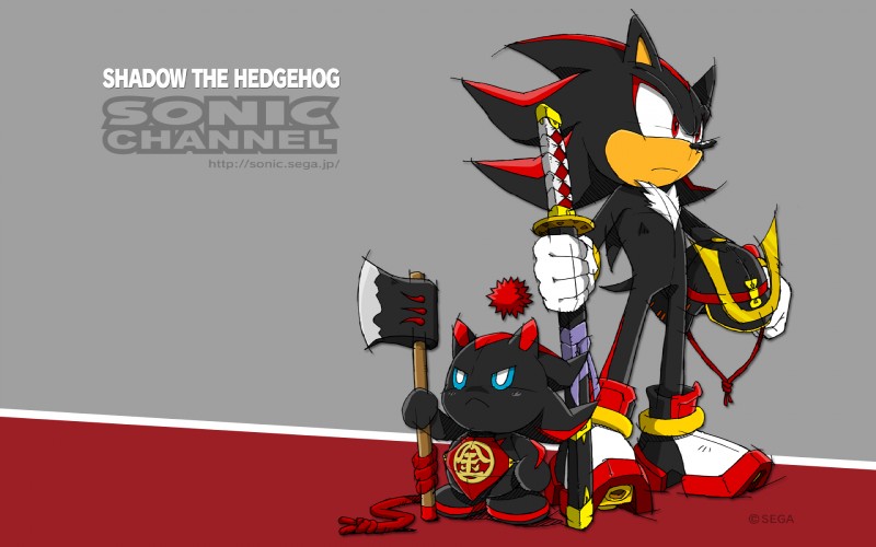 ambiguous_gender anthro armor axe black_body black_fur duo fur grey_background headgear helmet male melee_weapon simple_background sword weapon yuji_uekawa sega sonic_channel sonic_the_hedgehog_(series) shadow_chao shadow_the_hedgehog chao_(sonic) character_chao dark_chao eulipotyphlan hedgehog mammal 16:10 hi_res official_art widescreen