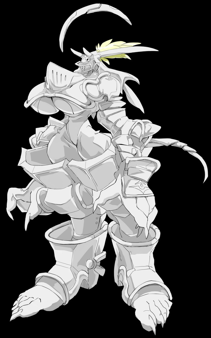 anthro armor big_breasts big_feet big_hands breasts claws clothing feet female gloves handwear huge_feet huge_hands simple_background small_head small_waist solo standing tail thick_thighs tiny_head transparent_background unconvincing_armor wide_hips freebird11 mammal vial_(species) 2022 absurd_res alpha_channel digital_media_(artwork) hi_res