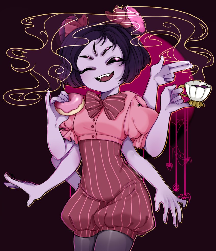 muffet (undertale (series) and etc) created by sonyan