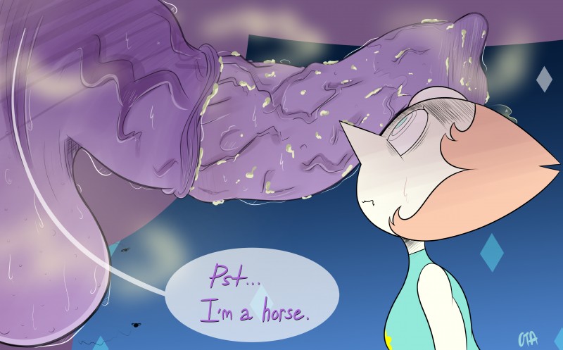 amethyst and pearl (cartoon network and etc) created by ota (artist)
