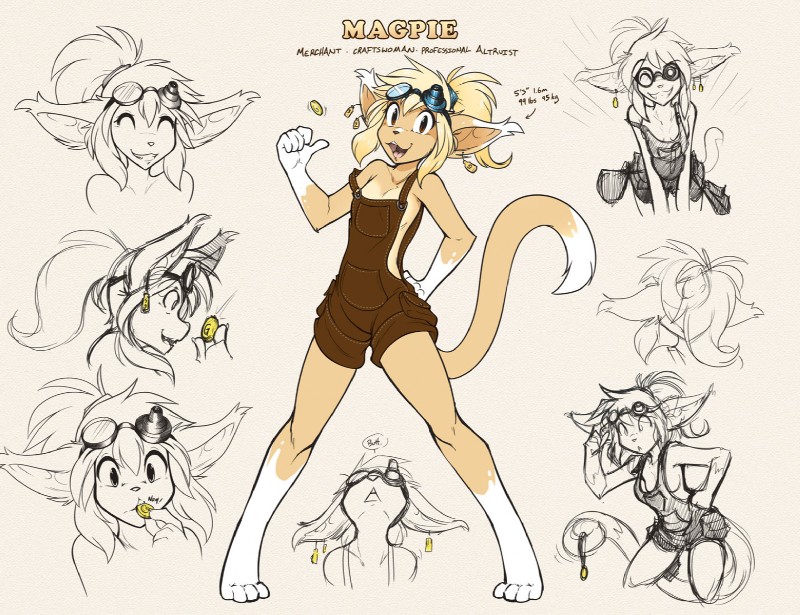 magpie (twokinds) created by tom fischbach