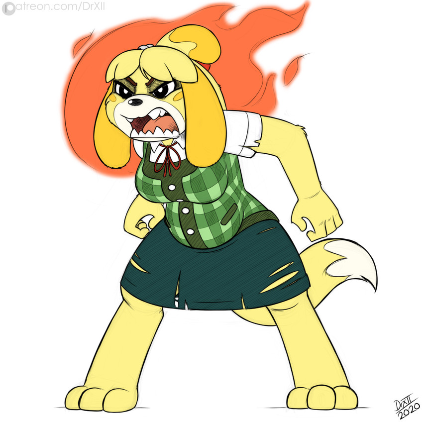 isabelle (animal crossing and etc) created by drxii and third-party edit