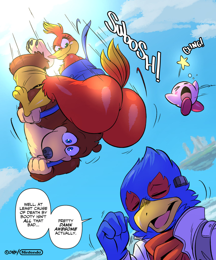 banjo, falco lombardi, kazooie, and kirby (super smash bros. ultimate and etc) created by joaoppereiraus
