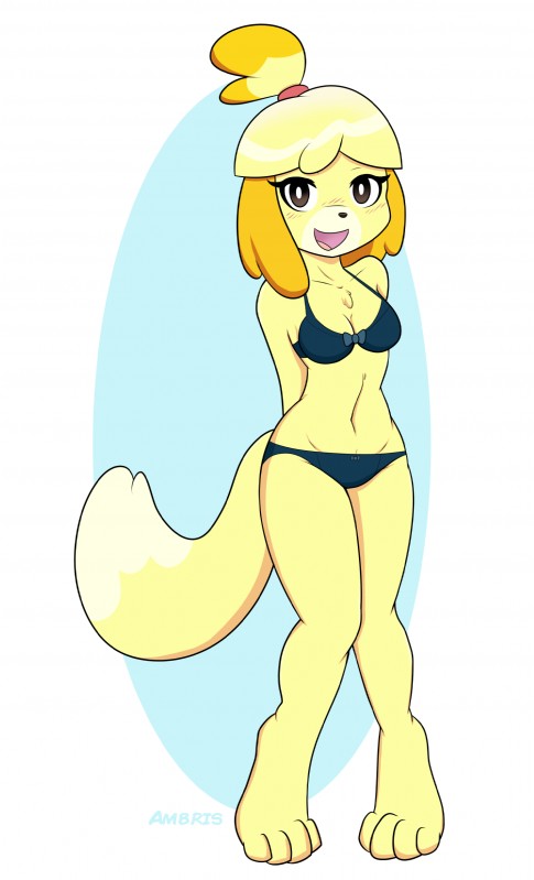 isabelle (animal crossing and etc) created by ambris