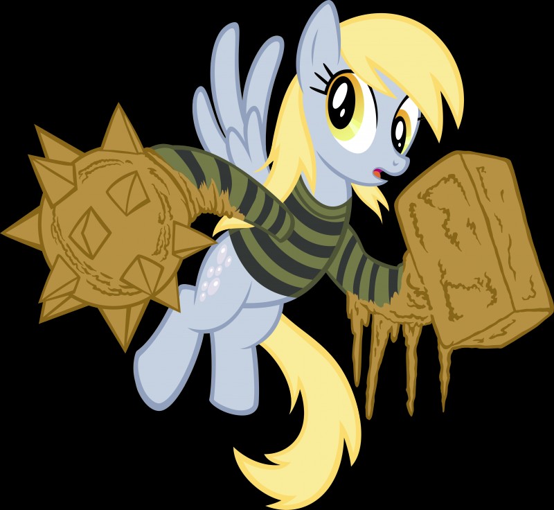 amber_eyes blonde_hair clothing cutie_mark feathered_wings feathers female feral grey_body grey_feathers hair looking_at_viewer parody simple_background solo tail transparent_background wings tygerbug friendship_is_magic hasbro my_little_pony mythology derpy_hooves_(mlp) sandman_(marvel) equid equine mammal mythological_creature mythological_equine pegasus 2012 absurd_res alpha_channel hi_res