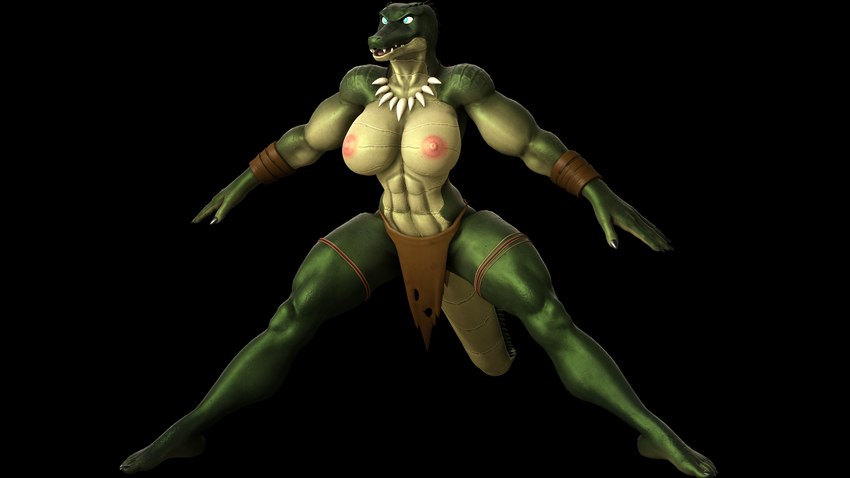 abs anthro areola bottomwear breasts clothed clothing female loincloth muscular muscular_female nipples partially_clothed solo spread_legs spreading topless tribal sanguine_paladin petruz_(modeler) nickelodeon spongebob_squarepants spongegar_(meme) crocodile_(petruz) spongegar crocodile crocodilian reptile scalie 16:9 2022 3d_(artwork) digital_media_(artwork) hi_res meme source_filmmaker_(artwork) widescreen