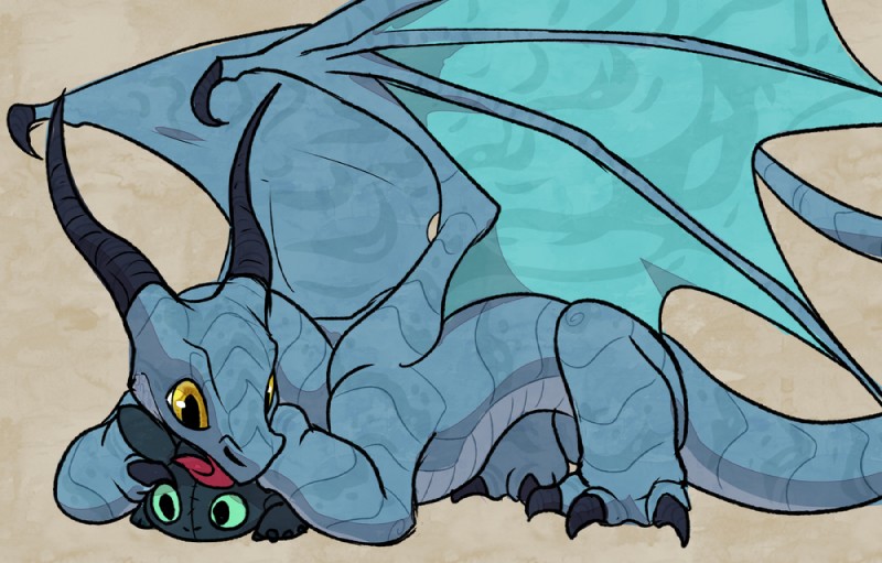 black_body feral horn licking long_horn long_tail plushie tail tongue tongue_out wings yellow_eyes blitzdrachin conditional_dnp dreamworks european_mythology how_to_train_your_dragon mythology narse_(character) toothless dragon mythological_creature mythological_scalie scalie western_dragon