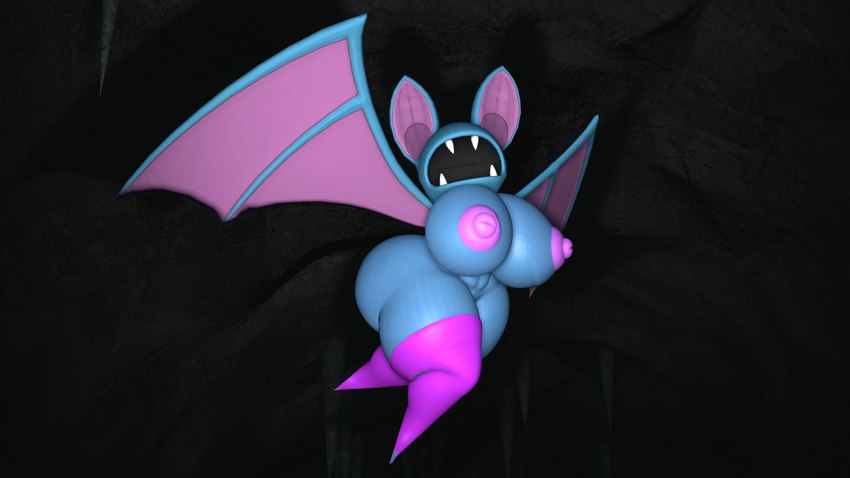 anthro big_breasts big_butt blue_body breasts butt cave clothing fangs female flying legwear nipples pink_nipples pink_stockings solo stockings teeth thick_thighs busterblader347 nintendo pokemon bat generation_1_pokemon mammal pokemon_(species) zubat 16:9 3d_(artwork) digital_media_(artwork) hi_res widescreen