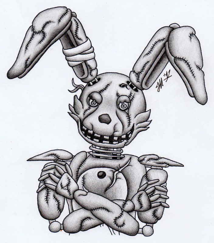 springtrap (five nights at freddy's 3 and etc) created by r4v3n wy7ch