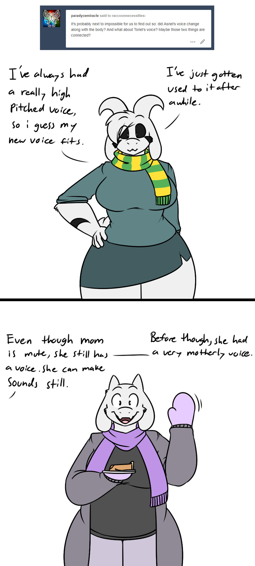 asriel dreemurr and toriel (undertale (series) and etc) created by robertge