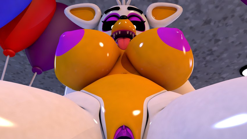 anthro big_breasts breasts female female_urethra genitals looking_at_viewer machine multicolored_body nipples nude nude_anthro nude_female orange_body purple_nipples pussy solo spread_legs spreading tongue tongue_out urethra white_body white_eyes geometryboymejia five_nights_at_freddy's five_nights_at_freddy's_world scottgames lolbit_(fnaf) animatronic canid canine fox mammal robot 16:9 2024 3d_(artwork) absurd_res digital_media_(artwork) hi_res widescreen