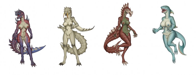 balls breasts genitals gynomorph intersex penis solo anon_bardos capcom monster_hunter agnaktor amphibian_(mh) barioth brute_wyvern flying_wyvern glavenus leviathan_(mh) scalie zamtrios absurd_res hi_res