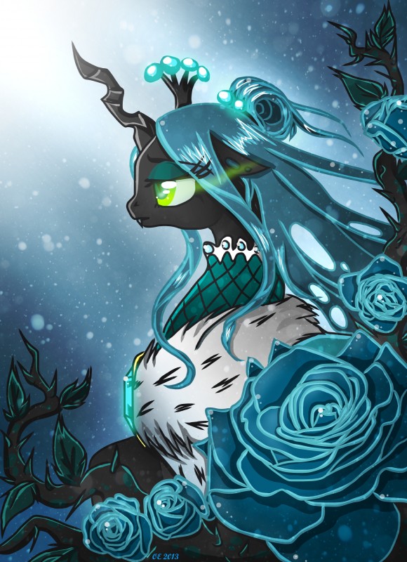 queen chrysalis (friendship is magic and etc) created by yula568