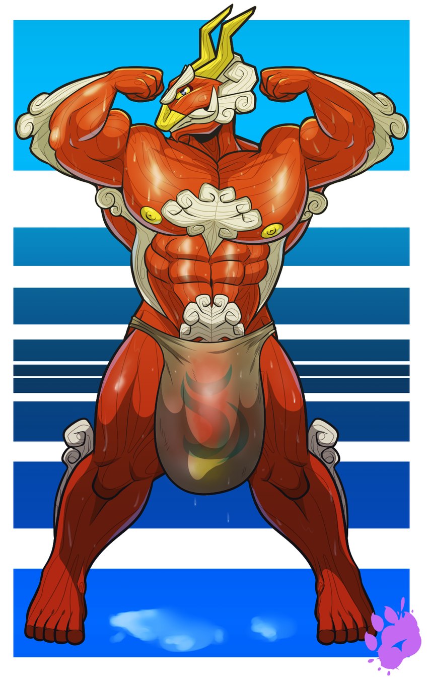 5_fingers 5_toes abs anthro anthrofied arm_hair armpit_hair belly biceps big_biceps big_bulge big_pecs biped blue_background blue_eyes boat body_hair border bulge chest_hair clothed clothing eyebrows facial_hair feet fingers flexing flexing_bicep flexing_both_biceps flexing_muscles horn huge_bulge humanoid_feet leg_hair looking_at_viewer male multicolored_belly muscular muscular_anthro muscular_arms muscular_male navel nipples pecs plantigrade pseudo_horn pubes pubes_exposed red_arms red_belly red_chest red_face red_feet red_fingers red_hands red_legs red_neck red_toes simple_background smile smiling_at_viewer solo speedo speedo_only standing swimming_trunks swimwear teeth toes topless translucent translucent_clothing translucent_speedo translucent_swimming_trunks translucent_swimwear tusks two_tone_belly two_tone_face two_tone_swimming_trunks underwear vehicle watercraft wet wet_arms wet_belly wet_body wet_chest wet_face wet_legs wet_speedo wet_swimming_trunks white_armpit_hair white_background white_belly white_border white_chest_hair white_eyebrows white_facial_hair white_leg_hair white_pubes wood wooden_body wooden_horn yellow_horn yellow_nipples yellow_nose yellow_sclera pique_raj nintendo the_legend_of_zelda wind_waker king_of_red_lions animate_inanimate 2018 digital_drawing_(artwork) digital_media_(artwork) hi_res signature