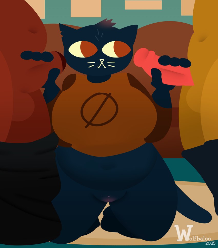 angus delaney, gregg lee, and mae borowski (night in the woods) created by wolfbaloo