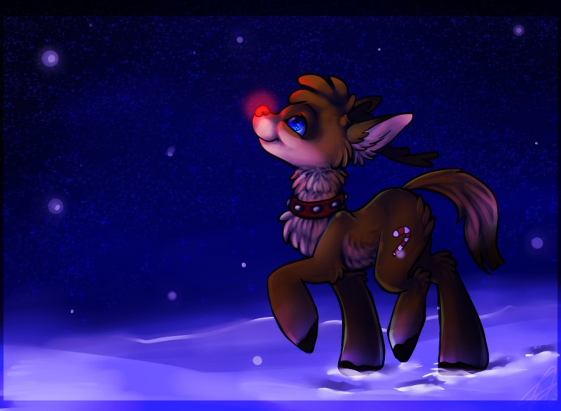 rudolph the red-nosed reindeer (my little pony and etc) created by imalou