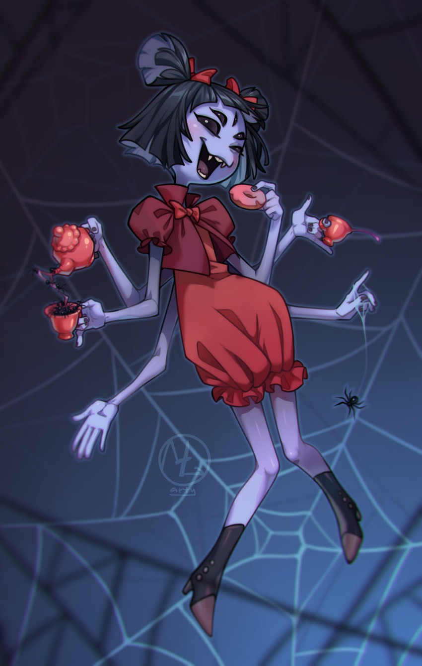 muffet (undertale (series) and etc) created by maaty-s