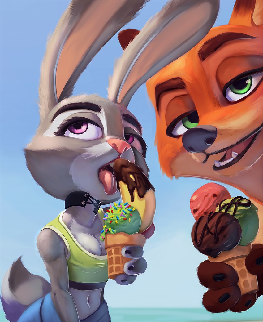 judy hopps and nick wilde (zootopia and etc) created by r.g.buzsz