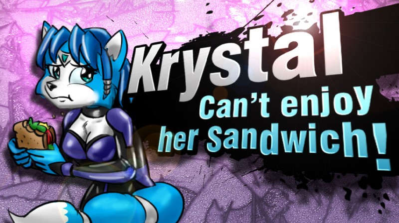 krystal (krystal can't enjoy her sandwich and etc) created by heresy (artist)