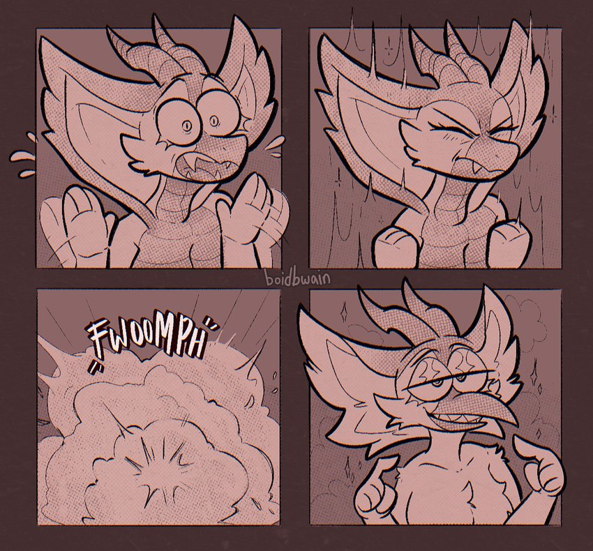 horn poof silly smile transformation boidbwain angel avian bird reptile scalie snake comic hi_res