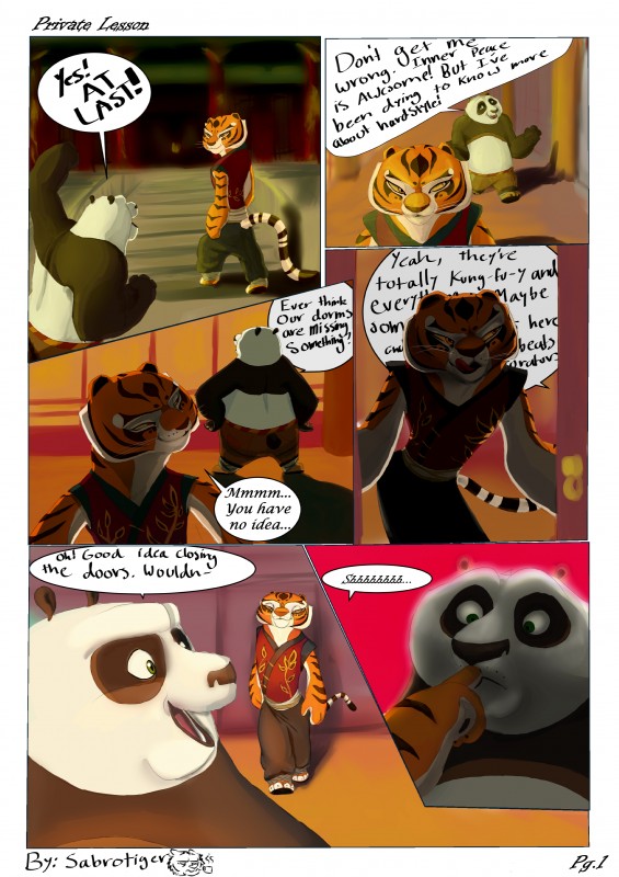 master po ping and master tigress (kung fu panda and etc) created by sabrotiger