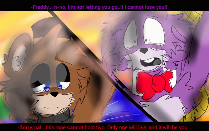 bonnie and freddy (five nights at freddy's and etc) created by flippyxflakyfan1235 (artist)