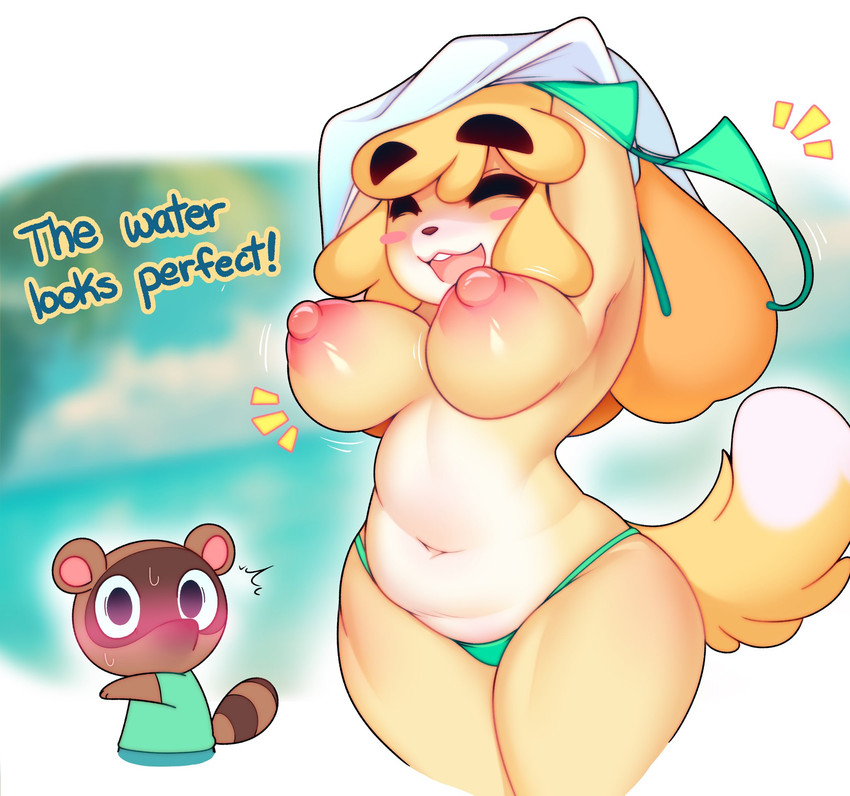 isabelle and timmy nook (animal crossing and etc) created by raikissu