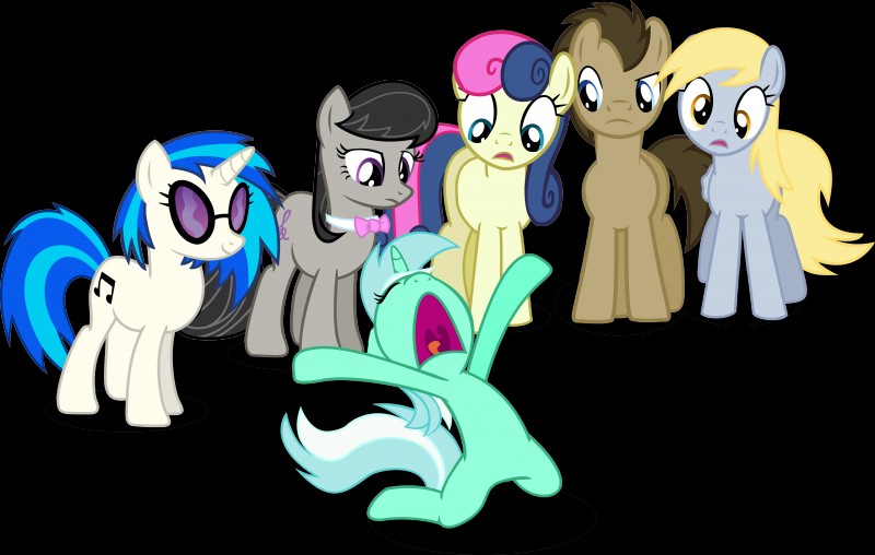 big_no confusion crown cutie_mark eyewear feathered_wings feathers female feral glasses grey_body grey_feathers group headgear horn jewelry male necklace sad tiara wings vector-brony friendship_is_magic hasbro my_little_pony mythology bonbon_(mlp) derpy_hooves_(mlp) doctor_whooves_(mlp) lyra_heartstrings_(mlp) octavia_(mlp) vinyl_scratch_(mlp) earth_pony equid equine horse mammal mythological_creature mythological_equine pegasus pony unicorn absurd_res alpha_channel hi_res