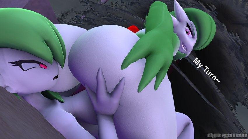 big_breasts big_butt breasts butt butt_focus duo facesitting female female/female hair hand_on_butt imminent_facesitting imminent_sex not_furry nude open_mouth resisting sex sitting_on_another smile taking_turns text thick_thighs wide_hips chair_activities warfaremachine_(modeler) nintendo pokemon warfare_gardevoir gardevoir generation_3_pokemon humanoid pokemon_(species) 16:9 3d_(artwork) digital_media_(artwork) english_text hi_res source_filmmaker_(artwork) widescreen